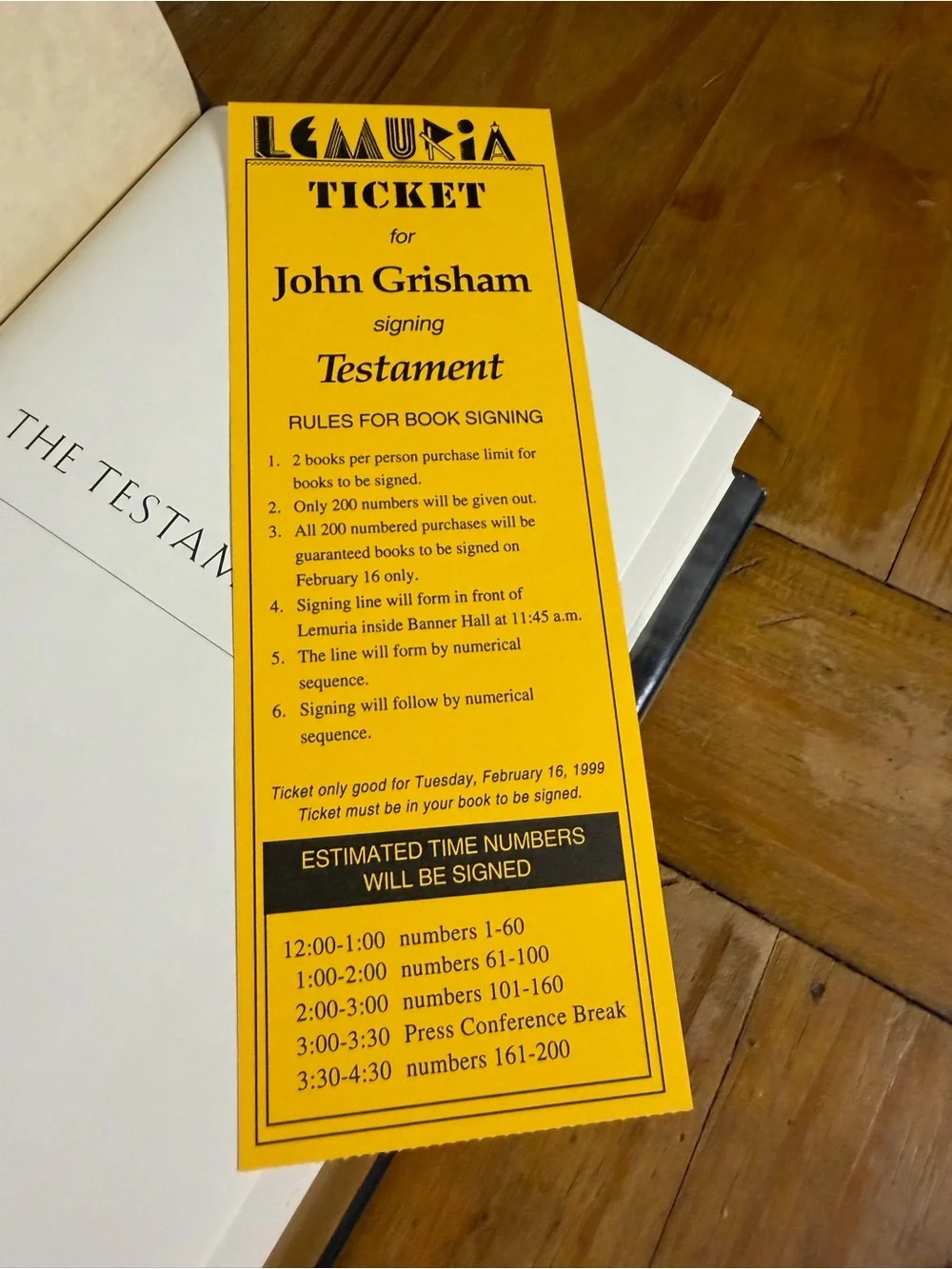 John Grisham testament by